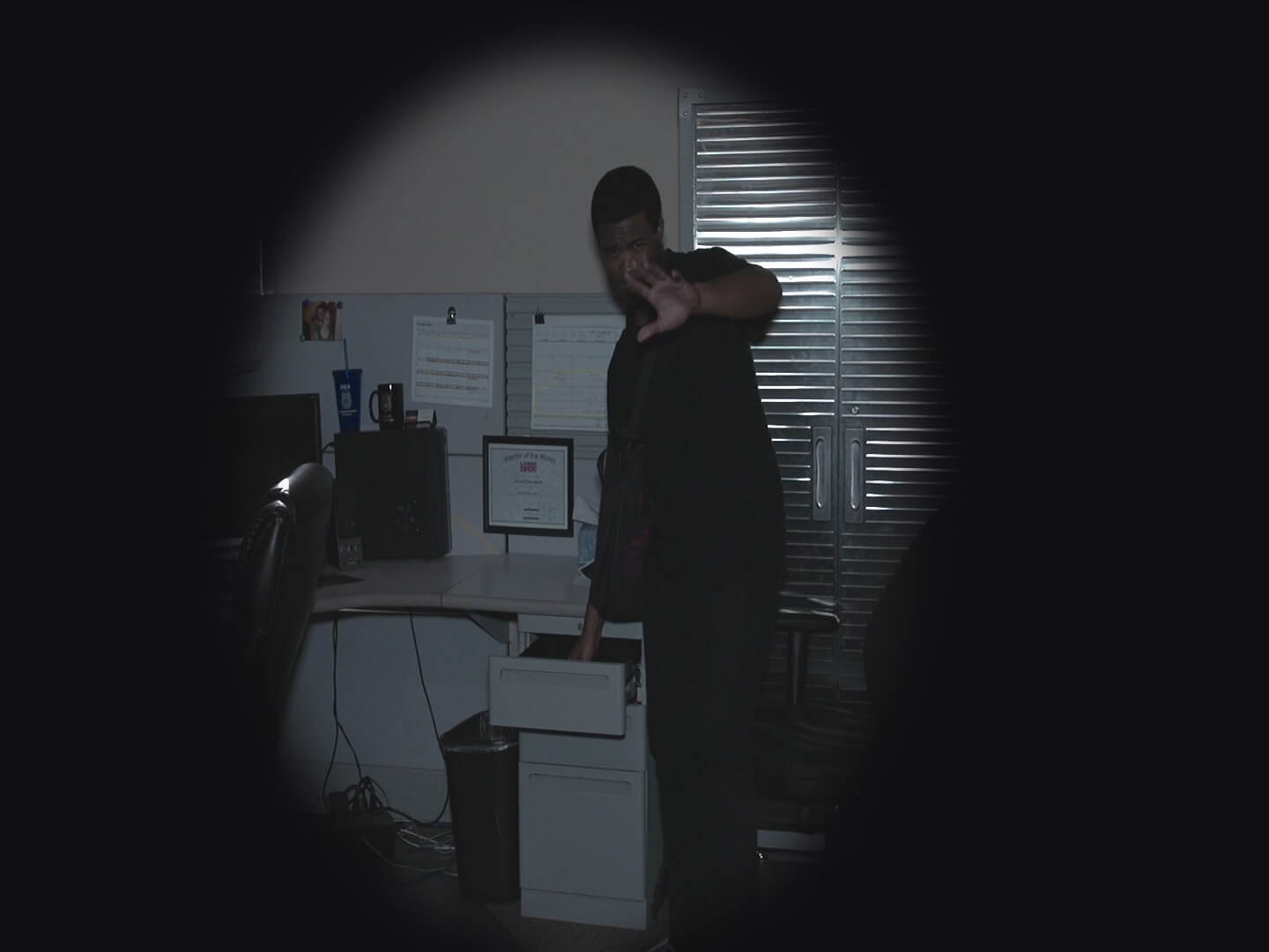 IR flashlight low light training