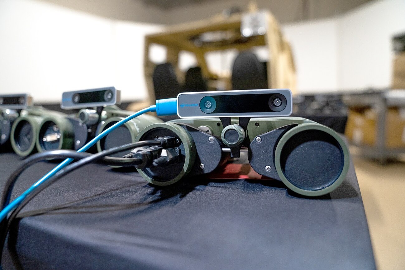 Call for fire simulated M22 binoculars