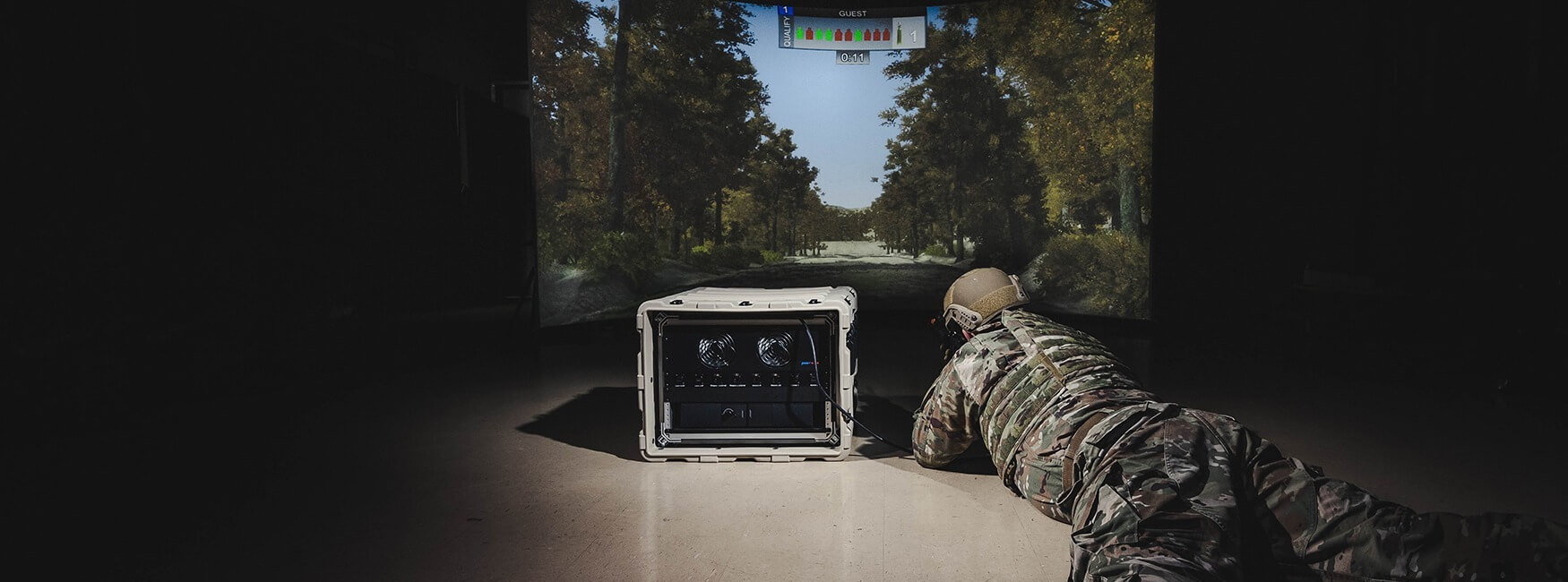Live fire range by Shooting Range Technologies